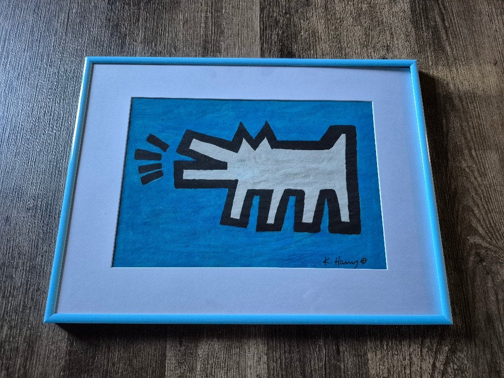 Keith Haring "julia gruen" keith haring foundation, Antiek en Kunst, Gesigneerd, Ophalen of Verzenden