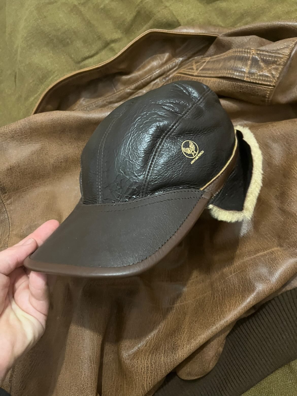 Repro casquette b-2 usaaf ww2 us, Enlèvement ou Envoi