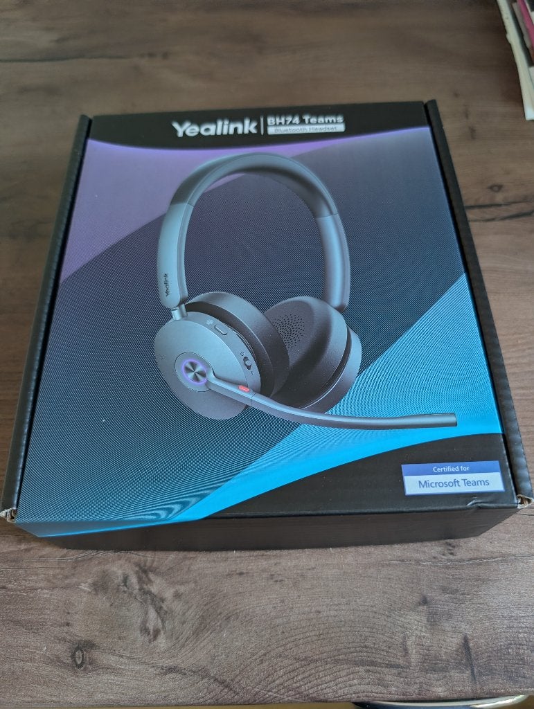 Yealink BH74 headset, Computers en Software, Headsets, On-ear, Ophalen of Verzenden, Zo goed als nieuw, Draadloos