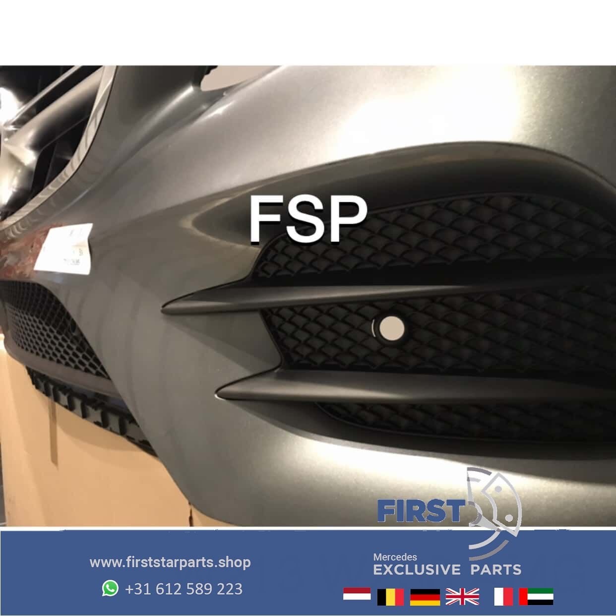 W213 W238 AMG VOORBUMPER GRIJS E43 E53 ORIGINEEL Mercedes E, Utilisé, -, Avant, -