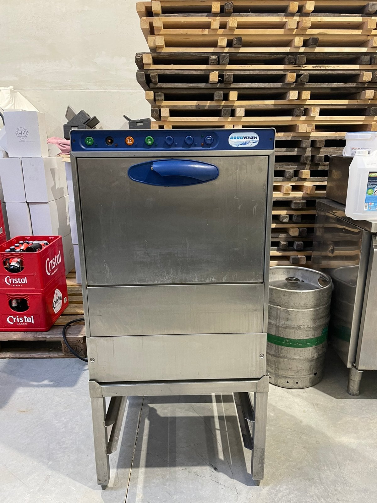Inox Vaatwasser - SO.WE.BO + Onderstel, Ophalen, Gebruikt, Inox Meubilair