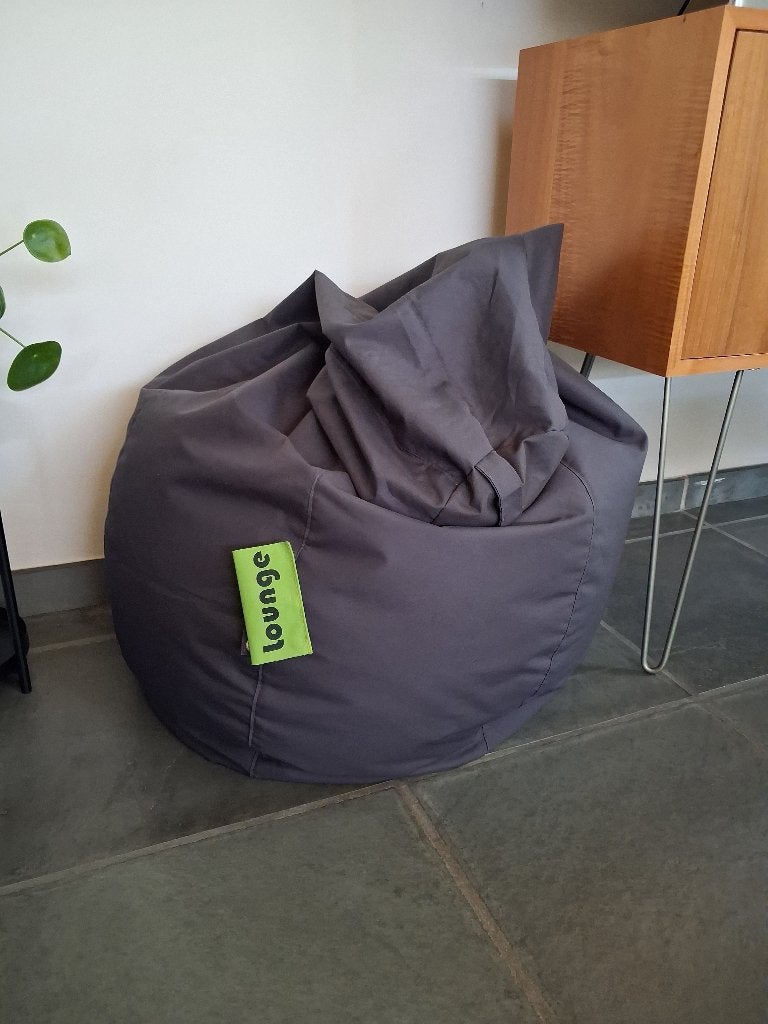 Zitzak Lounge, Huis en Inrichting, Zitzakken, Ophalen, Zo goed als nieuw, Zwart, Zitzak