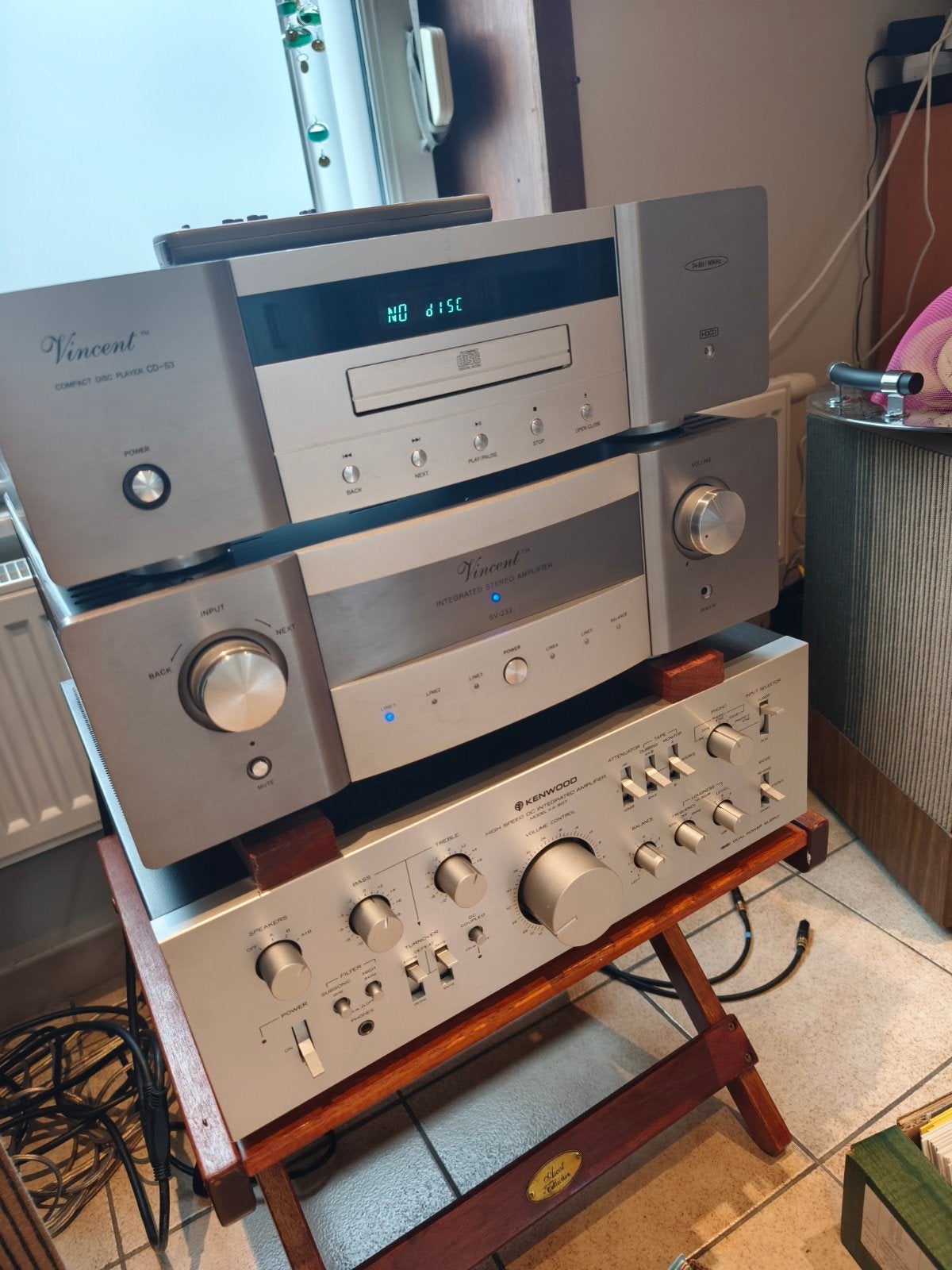 Vincent SV 233 + lecteur CD Vincent S3, TV, Hi-fi & Vidéo, Chaîne Hi-fi, Enlèvement ou Envoi