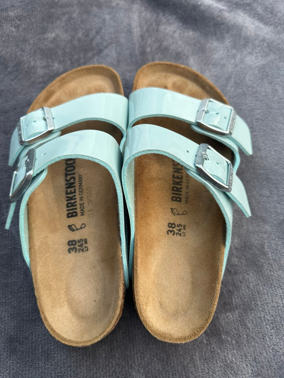 Birkenstock slippers perfecte staat, Kleding | Dames, Schoenen, Slippers, Blauw, Ophalen of Verzenden, Zo goed als nieuw