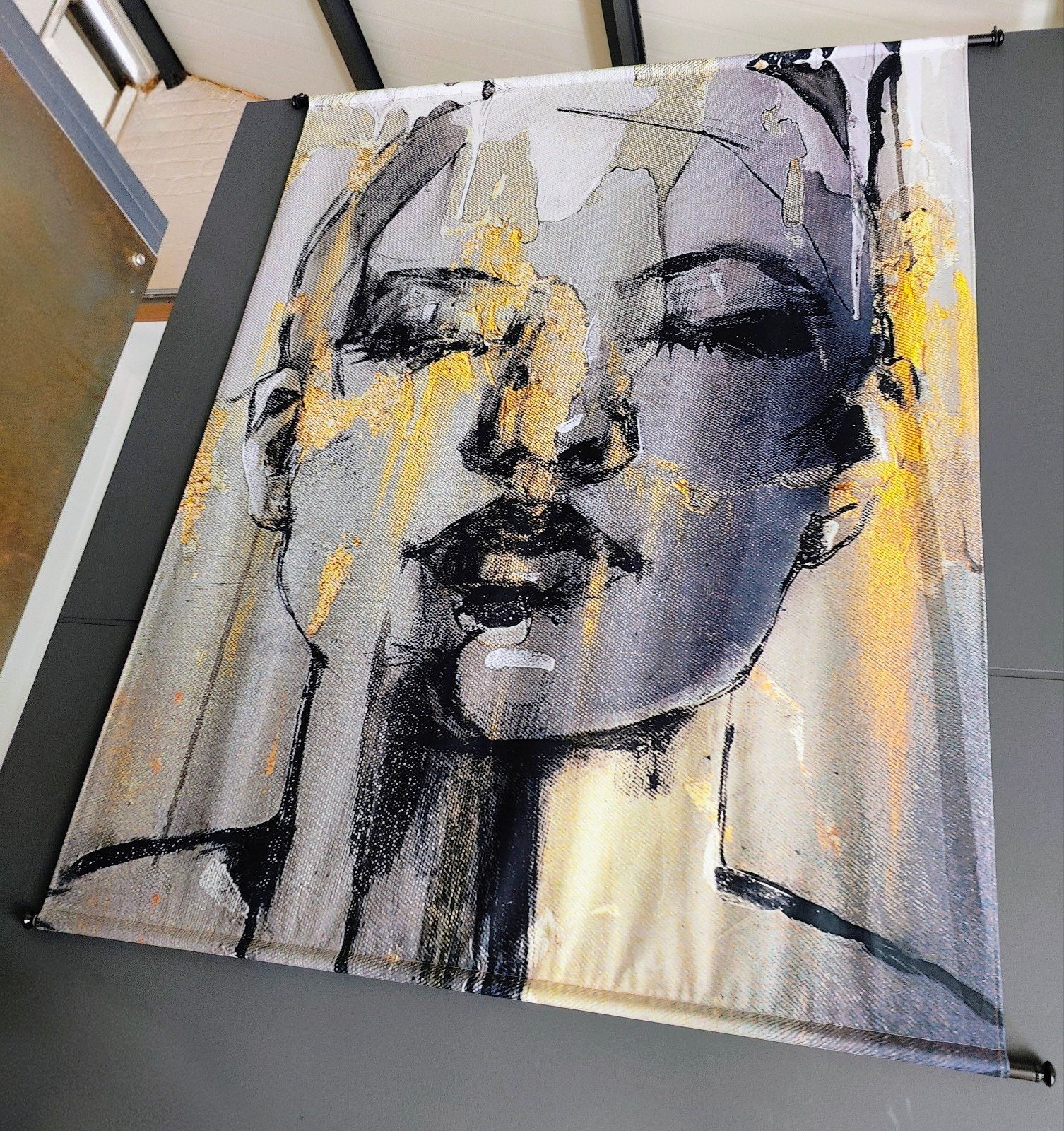 XXL Velvet Wandkleed Dame 130x170cm | 💥Actieprijs €99!💥, 130 cm, Moderne, Fait main, Comme neuf