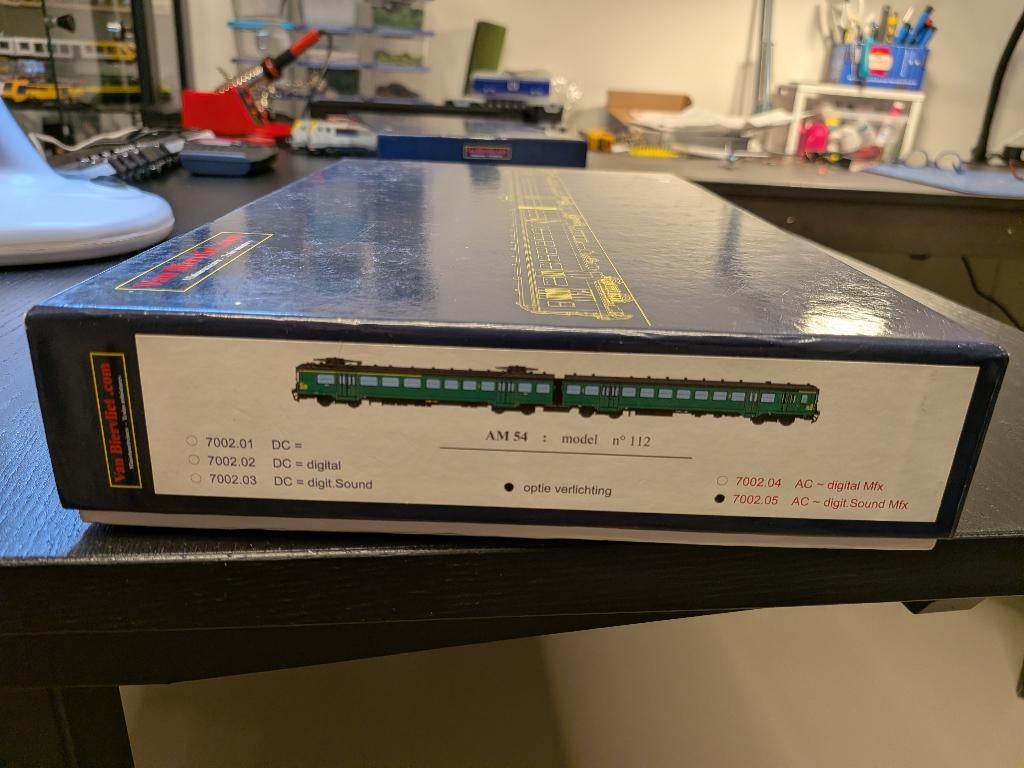 NMBS AM54 Van Biervliet, Overige merken, Wisselstroom, Treinset, Ophalen of Verzenden