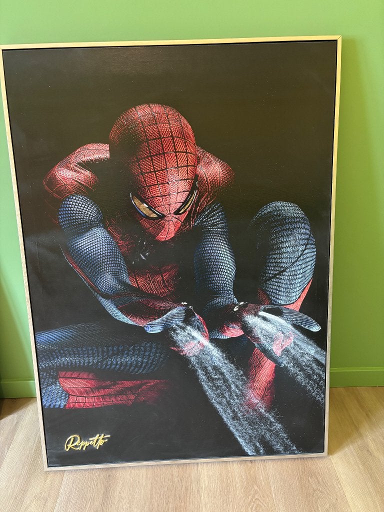 Schilderij Spider-Man, Ophalen