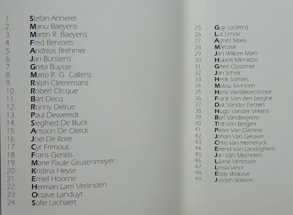 6e biënnale hedendaagse kunst, Rotary Aalter 1993, Enlèvement ou Envoi, Comme neuf, Peinture et dessin