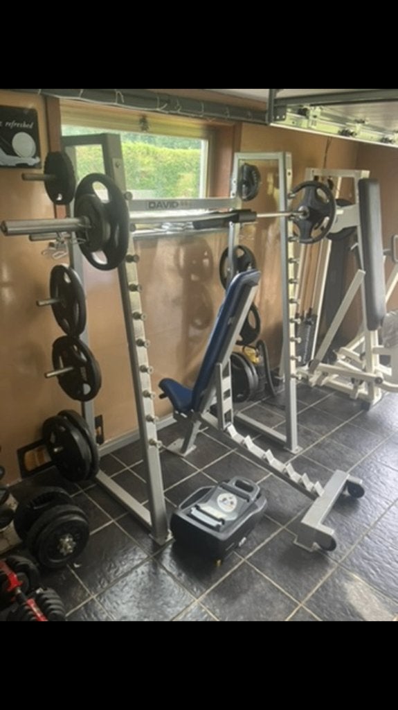 Bench of Squat rek, Sport en Fitness, Ophalen, Gebruikt, Armen, Krachtstation