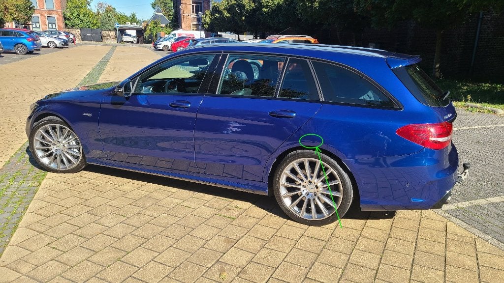 :ercedes C43 AMG 2017 - S205, Auto's, Automaat, Euro 6, Blauw, Alcantara