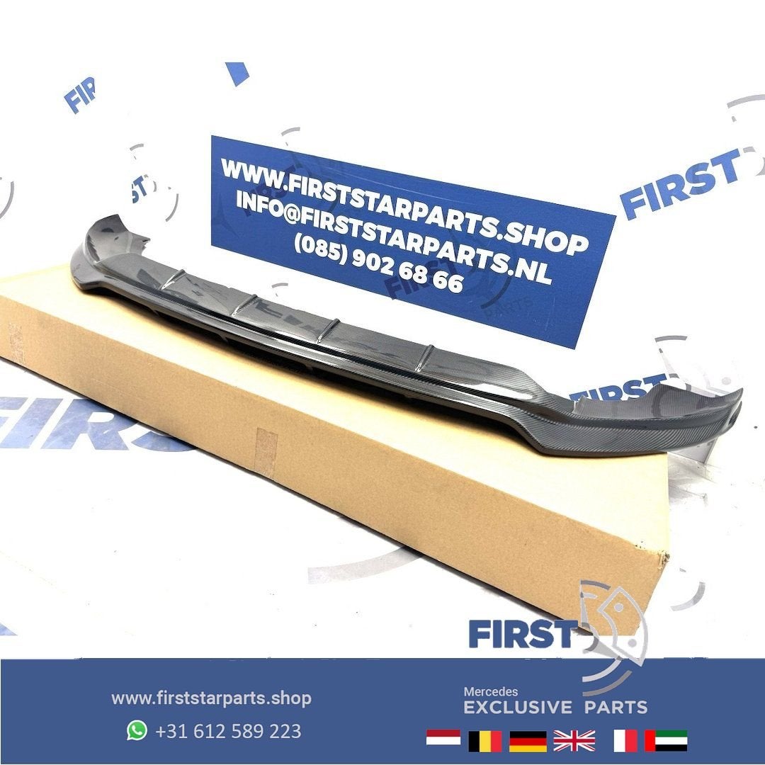 W167 GLE63 AMG CARBON FRONT BUMPER SPOILER GLE63 AMG V167 C1, Gebruikt, Voor, Ophalen of Verzenden, -