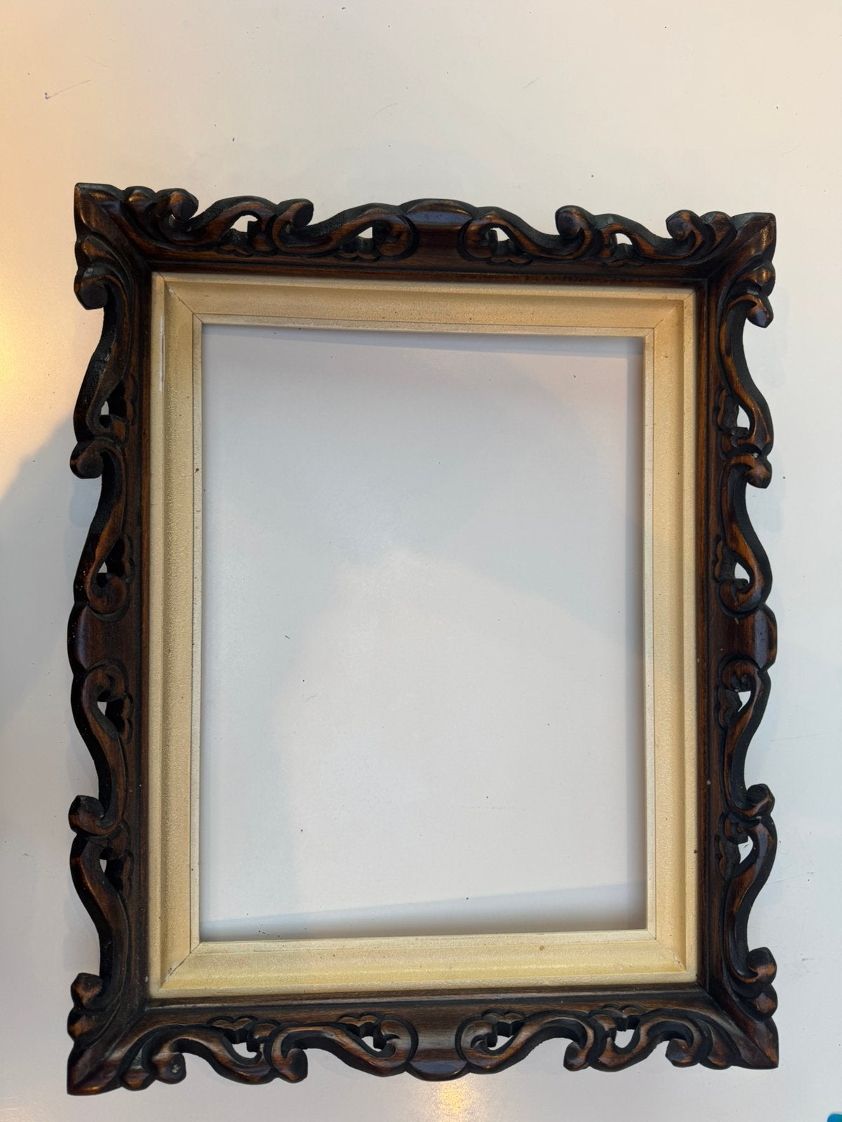 Oude houten decoratieve lijst, Maison & Meubles, Accessoires pour la Maison | Cadres, Autres types, Enlèvement, Utilisé, Marron