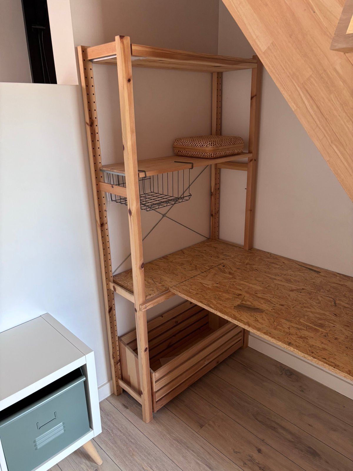 Armoire IVAR + bureau, Enlèvement, Comme neuf