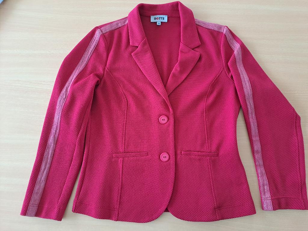 Rode blazer Dotts, maat 40, Kleding | Dames, Zo goed als nieuw, Jasje, Rood, Ophalen