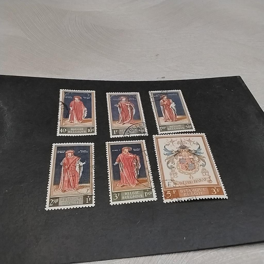 BELGIQUE 1102 /1107 timbrée avec cote 10,95€, Enlèvement ou Envoi, Oblitéré