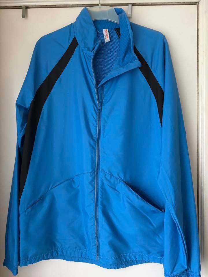 KARIBAN SPORT lichtblauw sportjack, maat XL,, Ophalen of Verzenden, Zo goed als nieuw