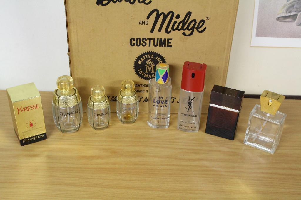 set lege parfumflesjes 3 - één lot, Ophalen of Verzenden, Gebruikt, Parfumfles