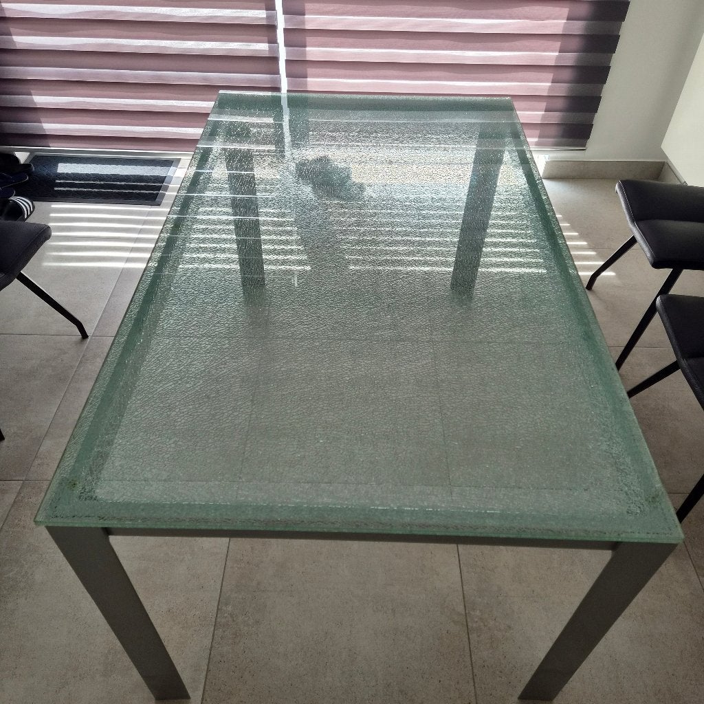 Eettafel, Huis en Inrichting, Tafels | Eettafels, Ophalen, Gebruikt, 50 tot 100 cm, 150 tot 200 cm