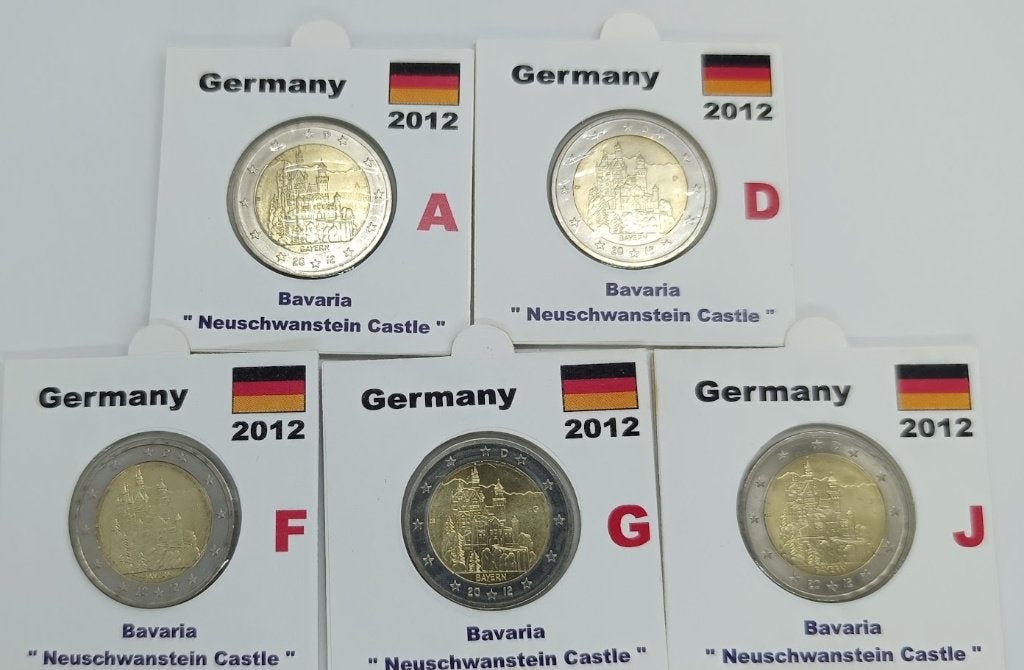 Alemanha 2012 Bavaria 5 Letras, Timbres & Monnaies, Monnaies | Europe | Monnaies euro, Enlèvement ou Envoi, Allemagne, 2 euros