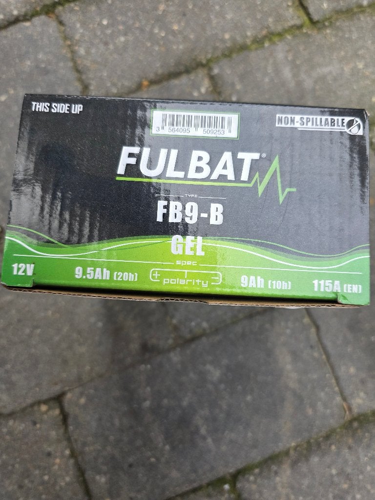 Batterij Fulbat YB9-B Gel 12V 9Ah (Onderhoudsvrij), Ophalen, Nieuw