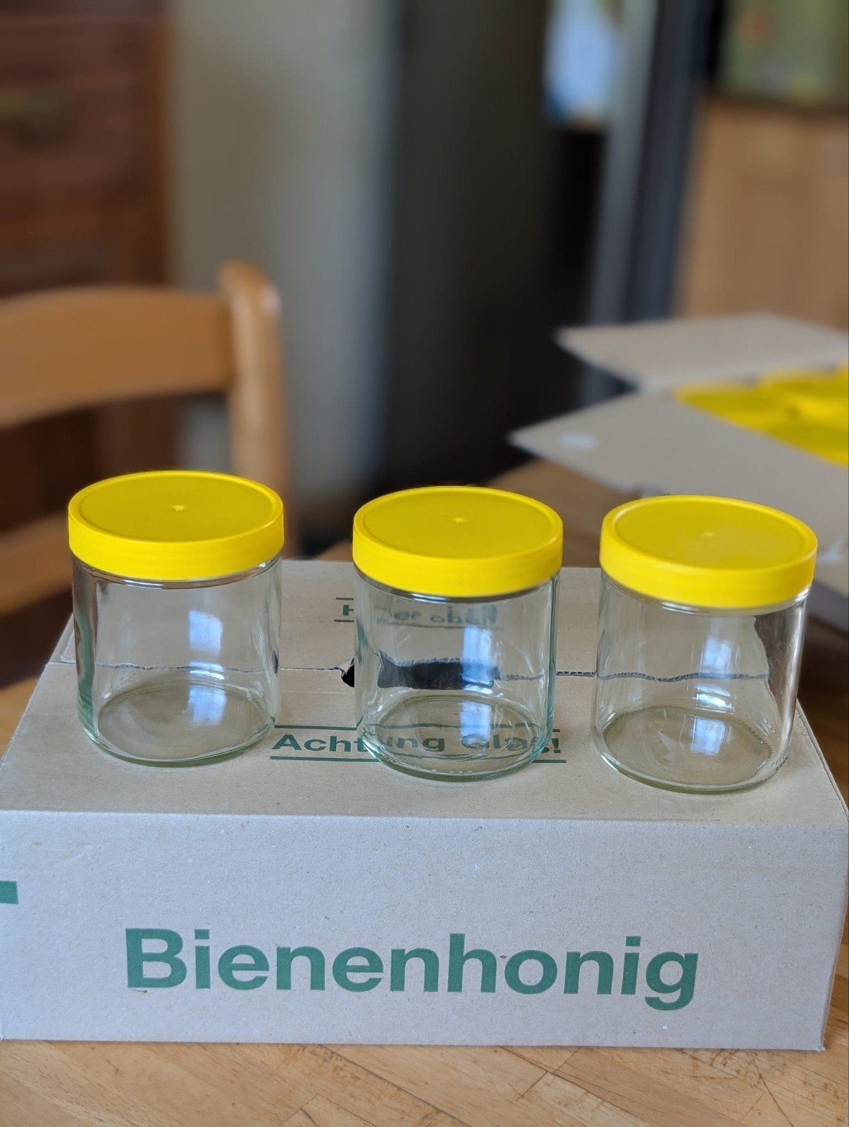 Honingpotten, glas met deksel, 500 gr. - Weck, Diversen, Levensmiddelen, Ophalen of Verzenden