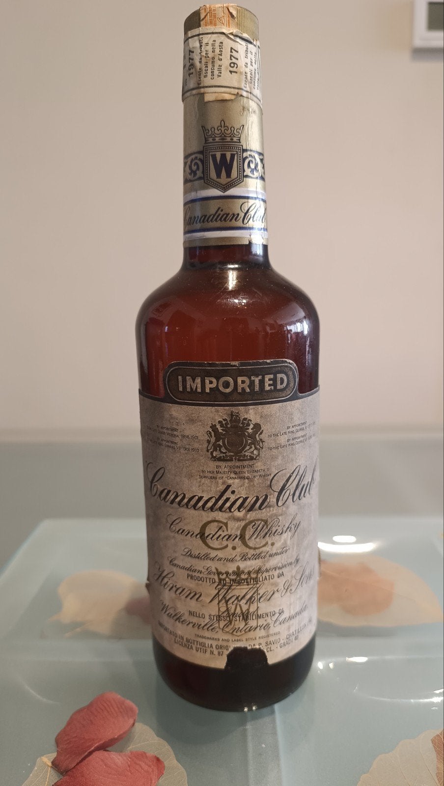 Whisky Club canadien 1969 scellé et numéro de série 40 %, Enlèvement ou Envoi, Pleine, Utilisé, Autres types