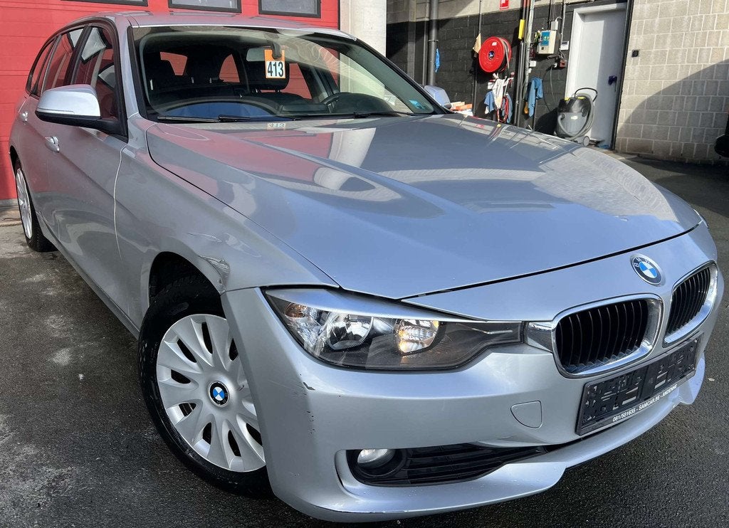 BMW 3 Serie 316 d Touring + NAVIGATION + CUIR (bj 2013), Auto's, Euro 5, Automatische klimaatregeling, Zwart, 4 cilinders