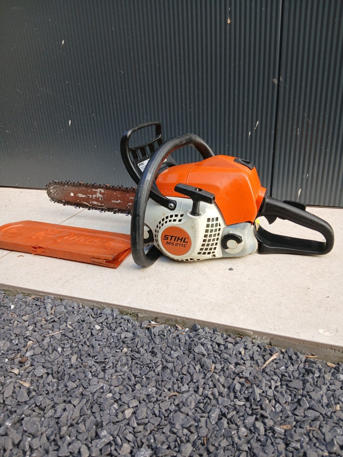 Stihl MS211C benzine kettingzaag, Tuin en Terras, Ophalen of Verzenden, Gebruikt, Boomzaag, STIHL