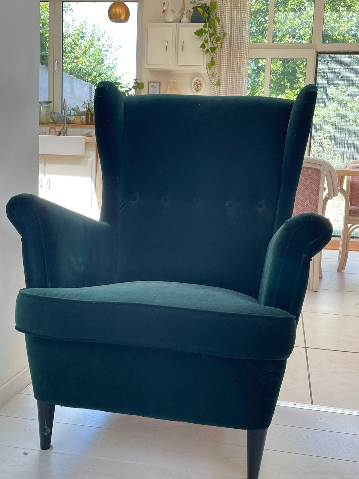 Ikea fauteuil ‘Strandmon’ *gereserveerd*, Maison & Meubles, Fauteuils, Enlèvement, Comme neuf