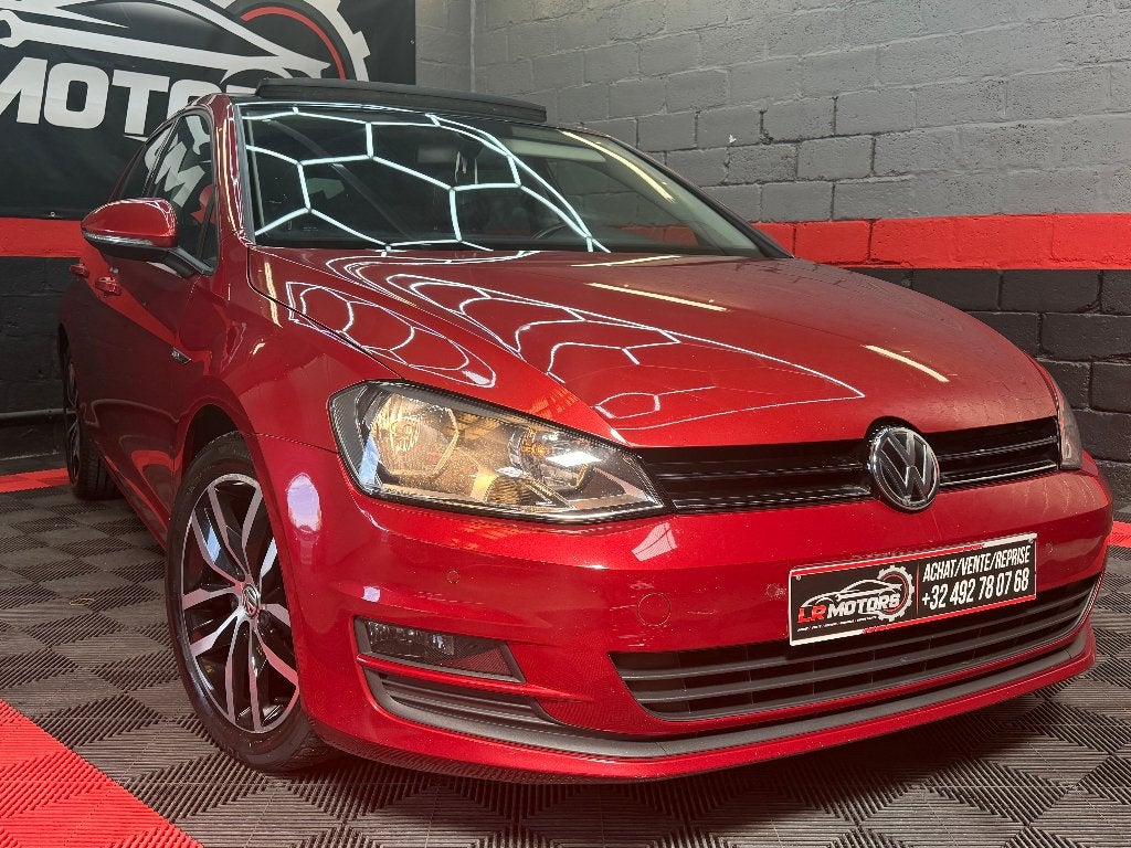 ** Volkswagen golf // 2.0 tdi // toit pano**, Autos, Rouge, Euro 5, Achat, 110 kW