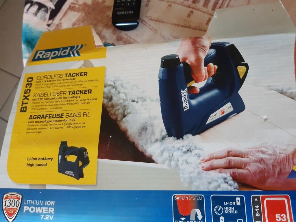 Agrafeuse rapido btx530 neuf, Doe-het-zelf en Bouw, Ophalen of Verzenden