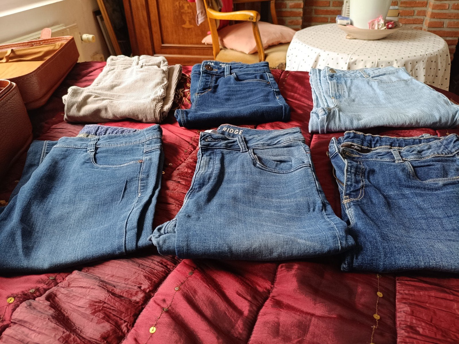Jeans meisje 12-14 jaar, Kinderen en Baby's, Kinderkleding | Overige, Ophalen
