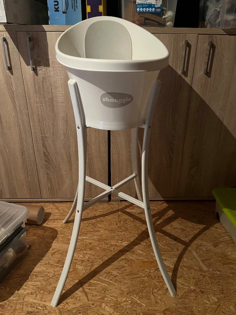 Shnuggle bad en staander, Kinderen en Baby's, Zo goed als nieuw, Badje, Standaard, Ophalen
