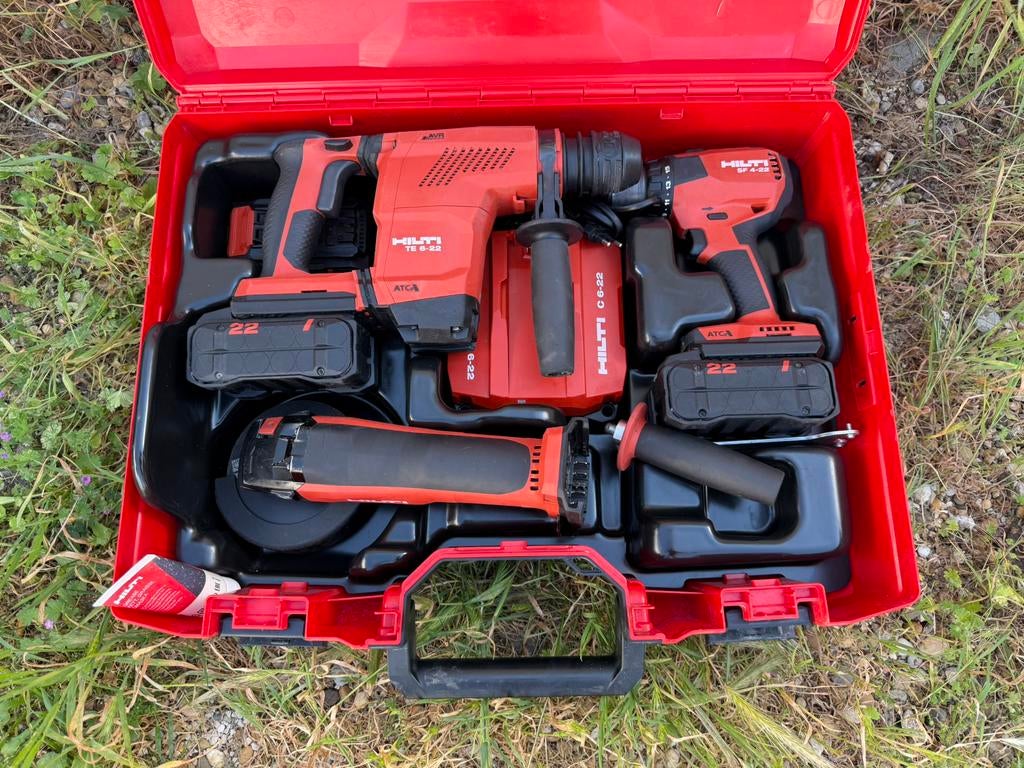 3 Tools Kit HILTI NURON TE6 / SF4 / AG 5D, Ophalen of Verzenden, Zo goed als nieuw