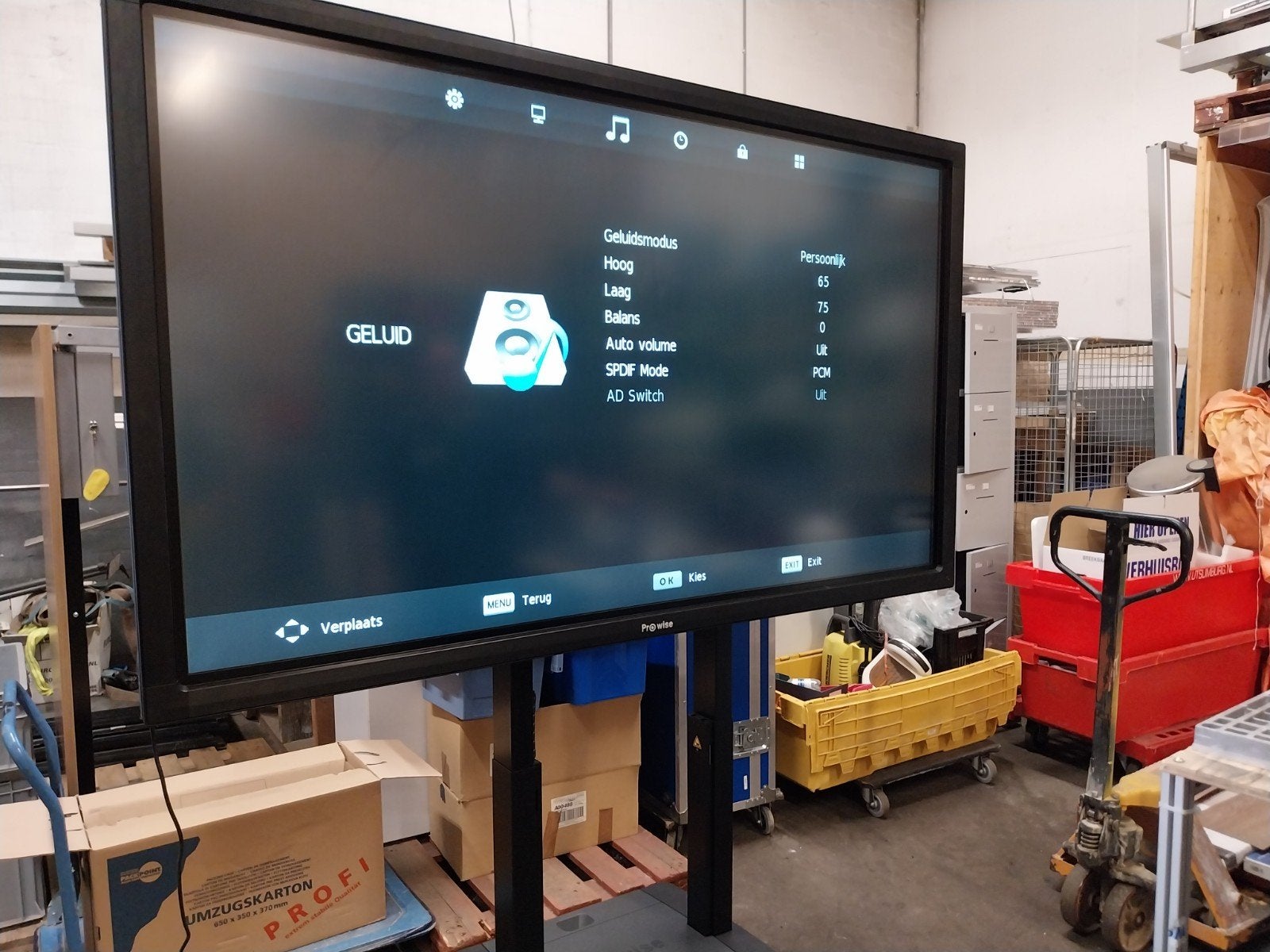 Pro Wise 84 '' touchscreen digibord 86 inch, Audio, Tv en Foto, Televisies, Ophalen