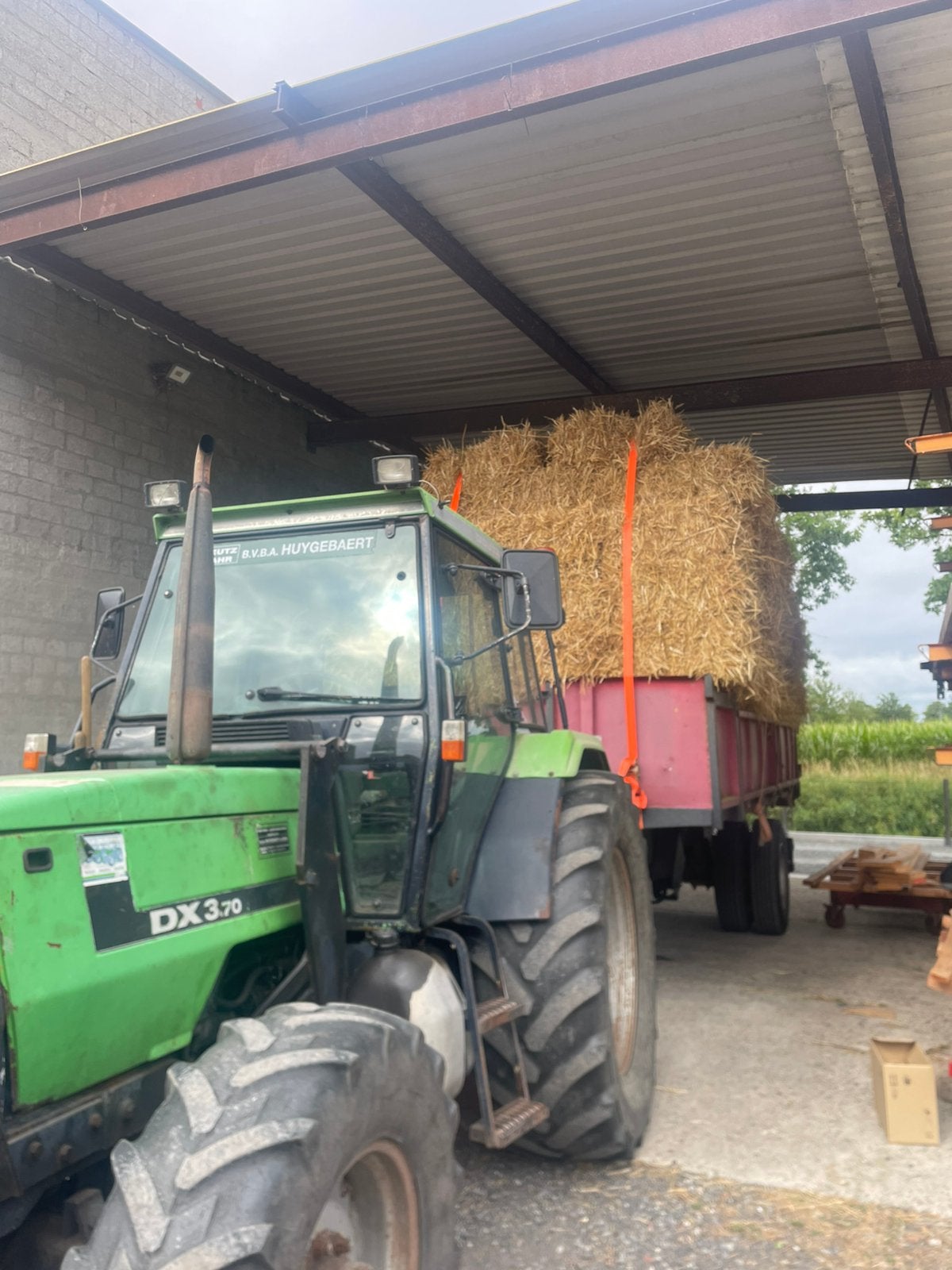 Stro tarwe kleine pakjes, Ophalen