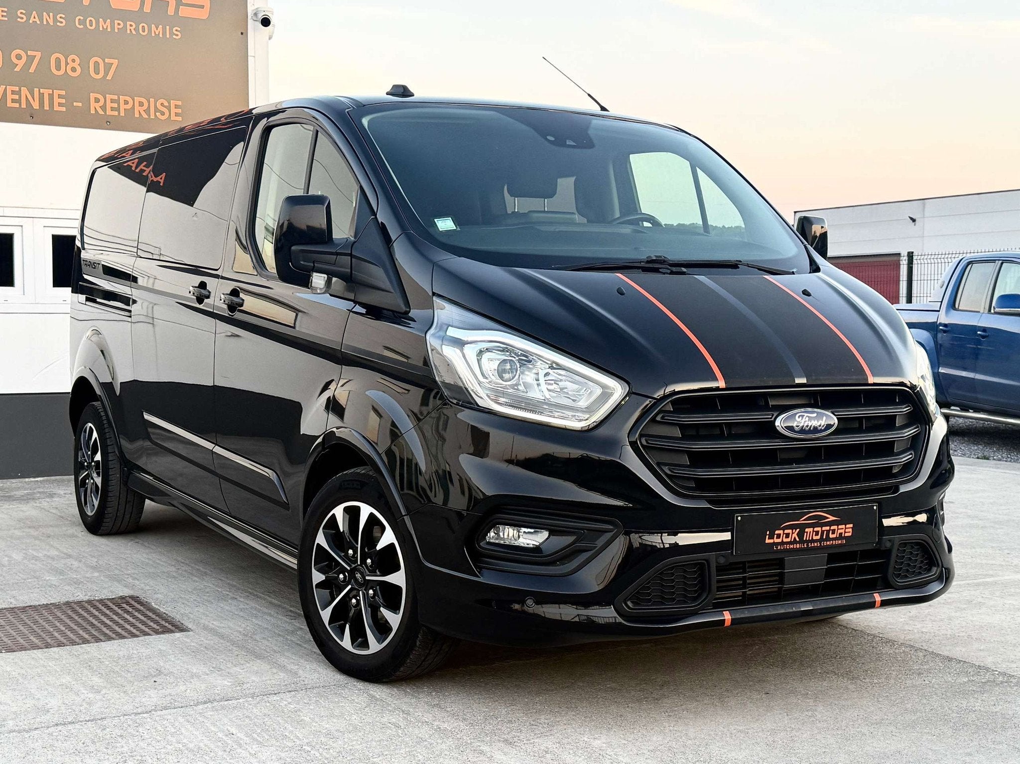 Ford Transit Custom LONG 2.0 TDCi Sport S/S 185CV DOUBLE POR, Cuir, Achat, Euro 6, Boîte manuelle