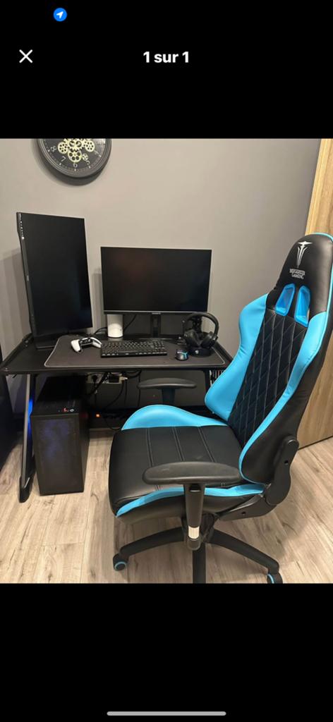 Bureau et fauteuil Gaming, Enlèvement, Comme neuf