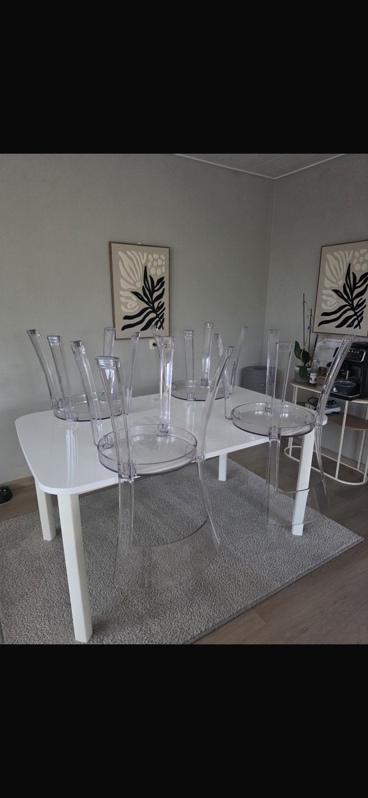 eettafel + gratis stoelen, Enlèvement, Comme neuf