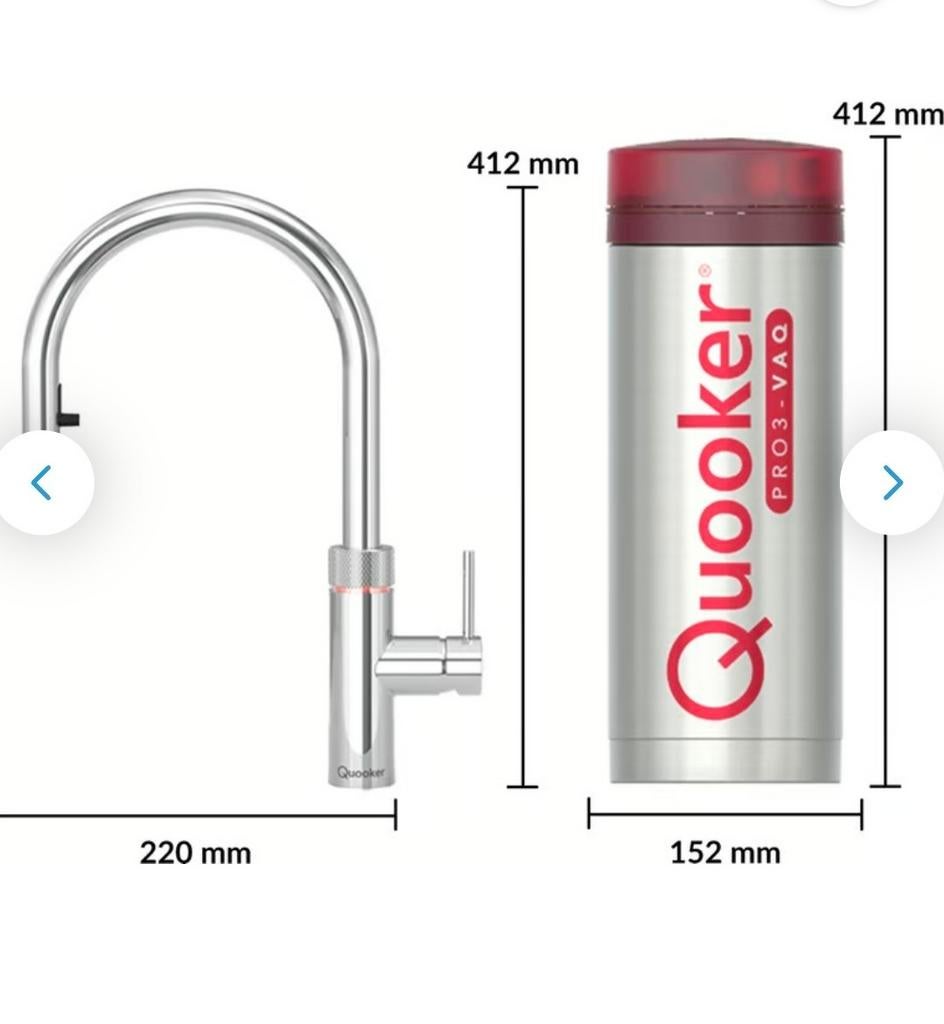Robinet QUOOKER NEUF inox avec tuyau flexible, Maison & Meubles, Enlèvement