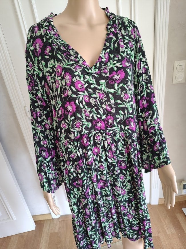 maxi jurk van kaffe curve, Verzenden, Maat 46/48 (XL) of groter, Kaffe curve, Zo goed als nieuw