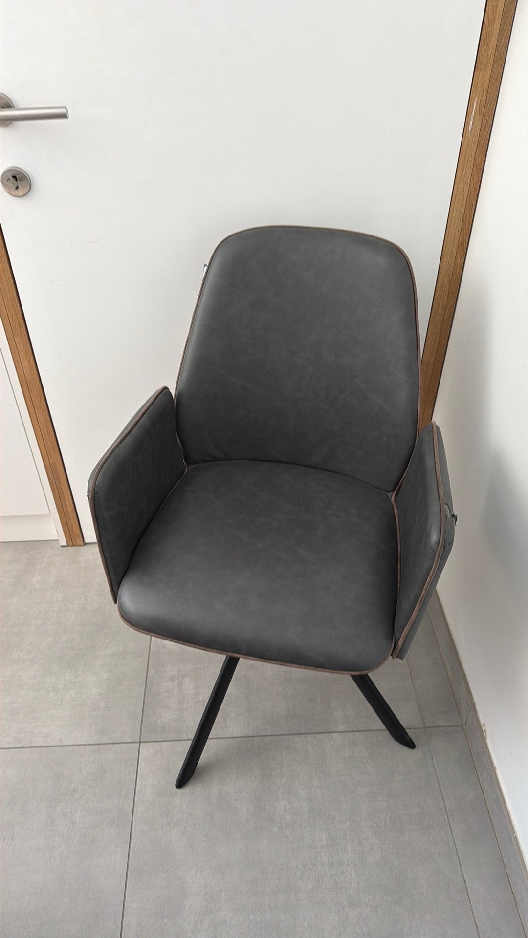 2 draaistoelen, Maison & Meubles, Chaises, Gris, Enlèvement, Utilisé, Deux