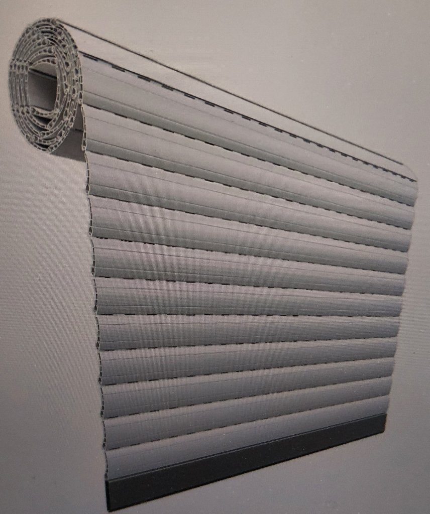 PVC rolluiken (B = 841mm en H = 1710mm), Enlèvement, Neuf, Gris, 150 à 200 cm