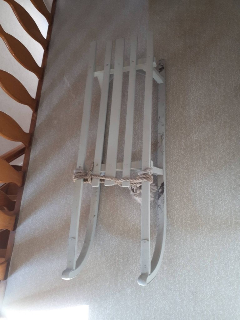 houten slee, Kinderen en Baby's, Ophalen, Gebruikt