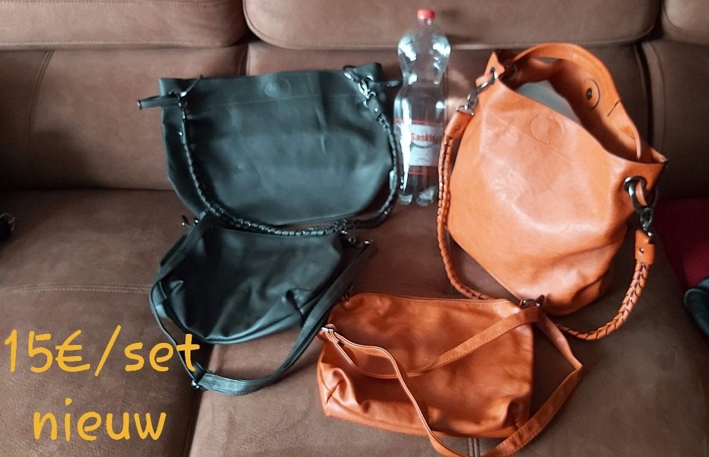 Handtas, schoudertas, shopper,..., Enlèvement ou Envoi, Neuf, Noir, Sac à main