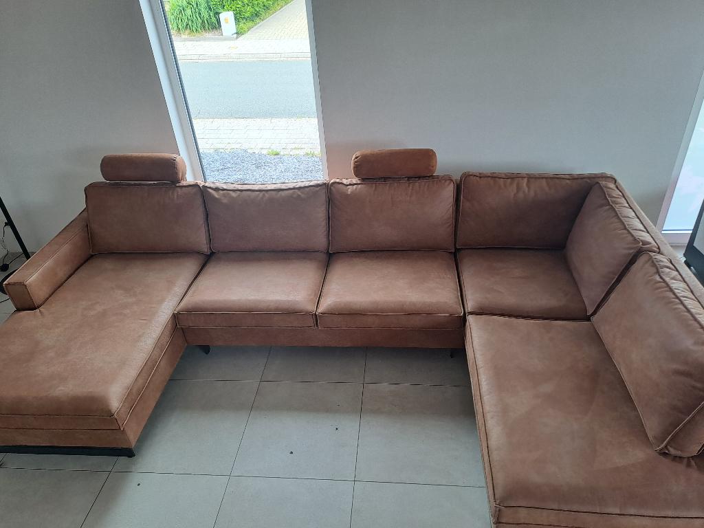 zetel, Huis en Inrichting, Ophalen, 250 tot 300 cm, Hoekbank, Zo goed als nieuw