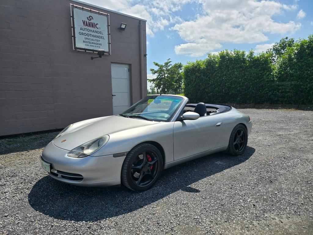 Porsche 996 Carrera 4 Cabrio , Manueel ! Collector !!, Autos, Cuir, Argent ou Gris, Achat, Entreprise