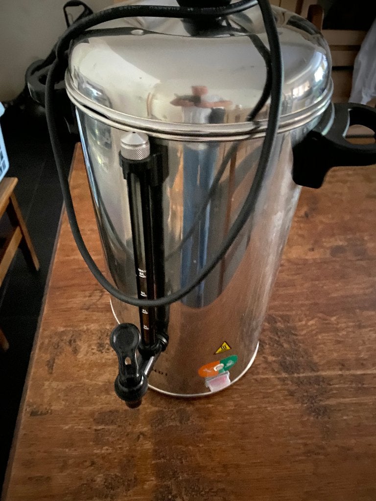 Samovar inox, Ophalen, 10 kopjes of meer, Koffiemachine, Gemalen koffie