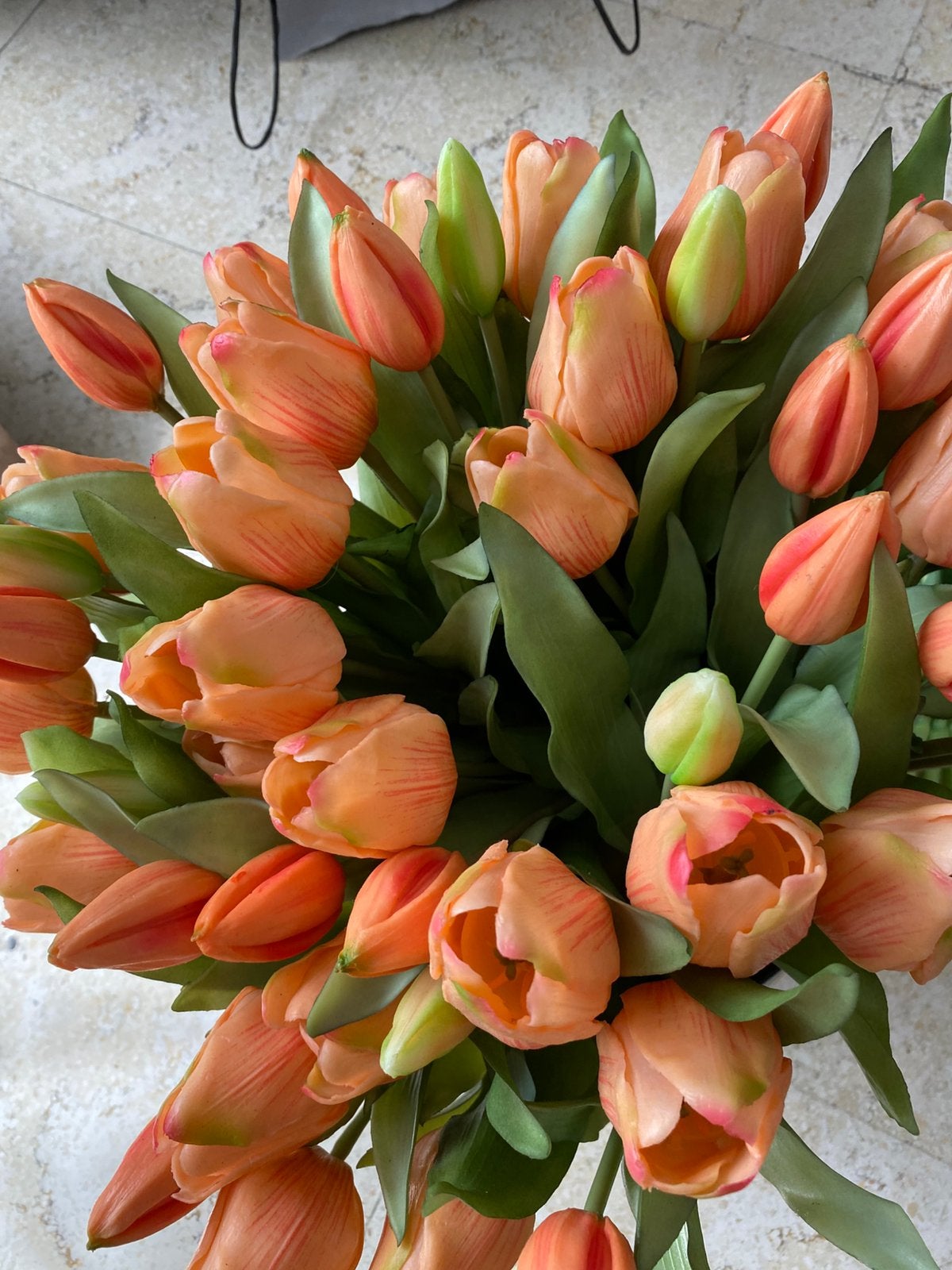 Kunstplanten tulpen, Binnen, Verzenden, Kunstplant, Zo goed als nieuw