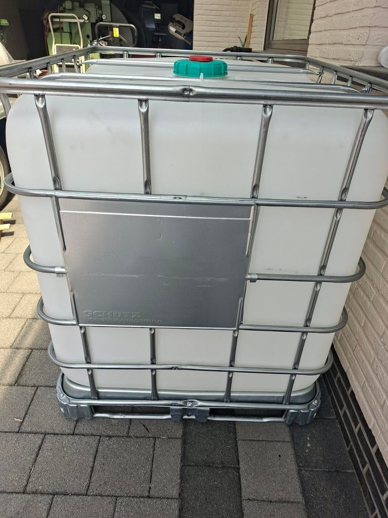 Ibc container, watervat, regenton 1000liter, Tuin en Terras, Ophalen